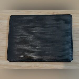 Louis Vuitton Vintage Black Epi Leather ID Case Or Card Holder